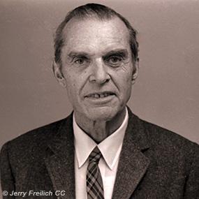 Photo of ornithologist James Bond