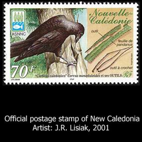 New Caledonian Crow stamp