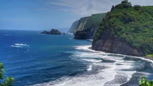 The coast on the Big Island of Hawai'i