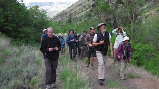 Birders at Seattle Audubon Wenas Campout Memorial Day weekend